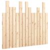 vidaXL Stensko posteljno vzglavje 95,5x3x80 cm trdna borovina