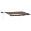 vidaXL Vlečna tenda Taupe 600 &times; 350 cm Tkanina in aluminij