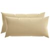 vidaXL Prevleka za blazino 2 pcs HEERLEN Bež 40 x 80 cm Poliester