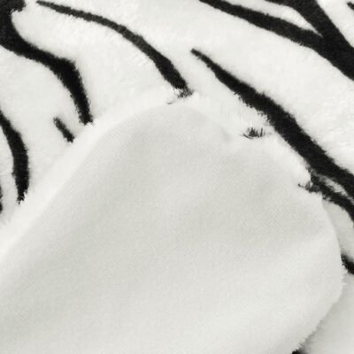 vidaXL Plišasta preproga tiger 144 cm bele barve