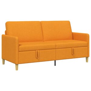 vidaXL Sofa s shrambo Temno rumena 172 x 78 x 87 cm Poliester