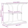 vidaXL Konzolna miza Sonoma hrast 101 x 35 x 80,5 cm Konstruiran les