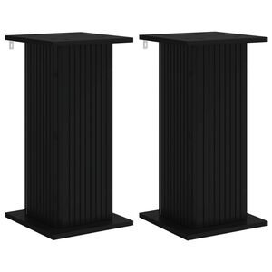 vidaXL Stojalo za rastline 2 kos Črna 30,5 x 30 x 60,5 cm