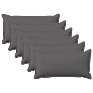 vidaXL Prevleka za blazino 6 pcs HOUTEN Svetlo siva 40 x 80 cm