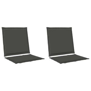 vidaXL Blazine za sedež in hrbet Poliester Antracit 47 x 45 x 2 cm