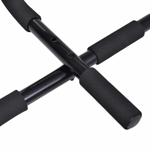 vidaXL Potegalka Črna 92 x 39 x 21.5 cm Jeklo