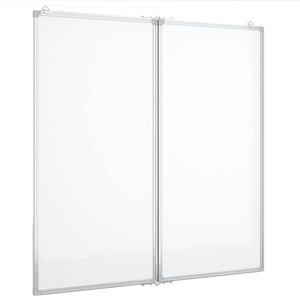 vidaXL Magnetna tabla zložljiva 80x80x1,7 cm aluminij