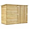 vidaXL Vrtna kolesarska lopa 232x110x170 cm impregnirana borovina