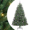 vidaXL Umetno Zložljivo Božično Drevo Zelena 180 cm PVC in kovina