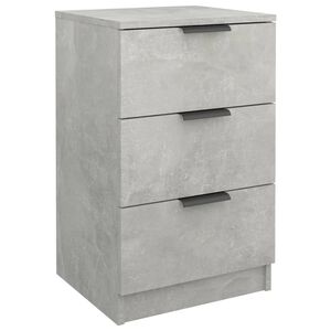 vidaXL Nočna omarica betonsko siva 40x36x65 cm
