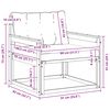 vidaXL Zunanja garnitura za sedenje Masivno akacijevo les in Textilene