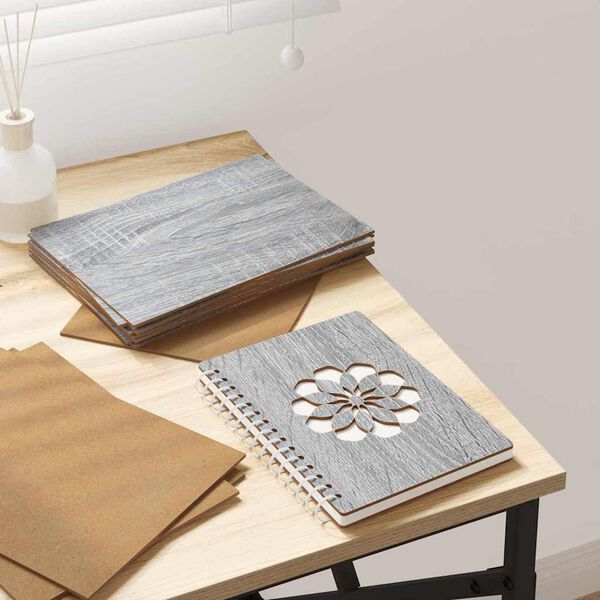 vidaXL Dekorativni paneli 150 pcs Siva Sonoma 21 x 30 x 0,27 cm