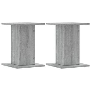 vidaXL Stojalo za rastline 2 kosa siva sonoma 30x30x40 cm inž. les