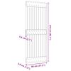 vidaXL Vrata NARVIK Naravna 80 x 210 cm Masiven borov les