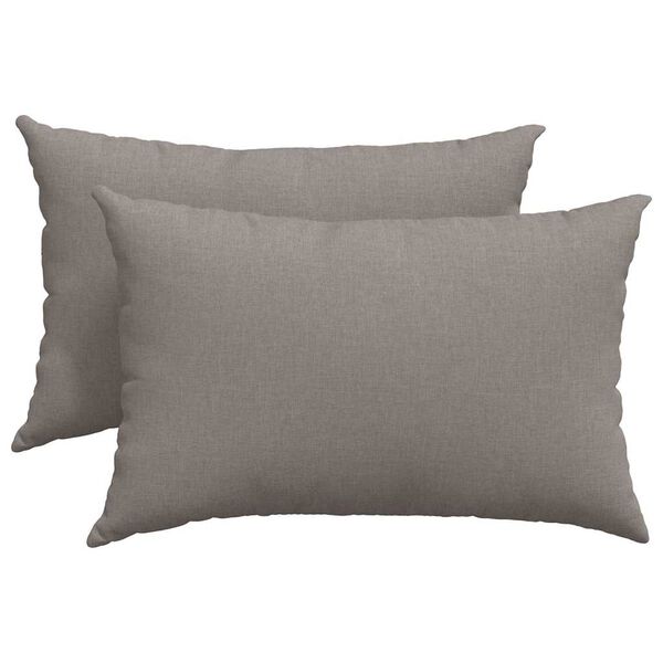 vidaXL Blazine za kavč 2 pcs Taupe 60 x 40 cm blago