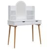 vidaXL Komplet toalet FAUSKE 4 kos Bela 100 x 50 x 143 cm