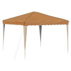 vidaXL Zložljivi &scaron;otor za zabave 288 x 288 x 245 cm Bež Oxford tkanina