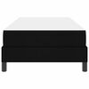 vidaXL Postelja z vzmetnico z vzmetnico Črna 100 x 200 cm blago