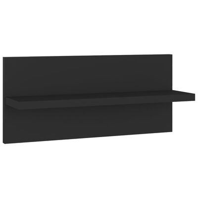 vidaXL Stenske police 4 kosi črne 40x11,5x18 cm iverna plošča