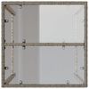 vidaXL Zunanja barska miza siva 70x70x110 cm poli ratan