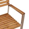 vidaXL Setzaobedovanjenavrtu 3 pcs Rjava Trdna teakova wood