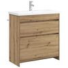vidaXL Komplet pohi&scaron;tva za kopalnico Artisan hrast 81 x 40 x 84,5 cm