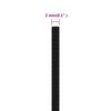 vidaXL Delovna vrv črna 2 mm 250 m poliester