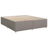 vidaXL Box spring postelja z vzmetnico taupe 180x200 cm blago