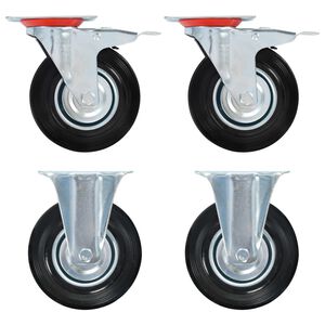 vidaXL Kolesa 4 kosi 125 mm
