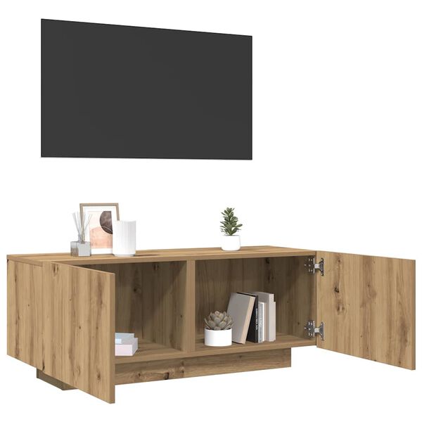 vidaXL TV omarica artisan hrast 100x35x40 cm inženirski les