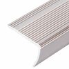 vidaXL Obroba za stopnice L-oblike 15 kos aluminij 100 cm barva penine