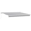 vidaXL Zložljiva tenda antracit in bela 4x3 m blago in aluminij