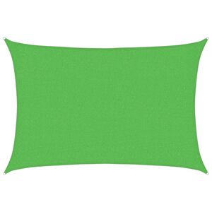 vidaXL Senčno jadro 160 g/m&sup2; svetlo zeleno 2x3 m HDPE