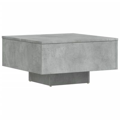 vidaXL Klubska mizica betonsko siva 60x60x31,5 cm iverna plošča