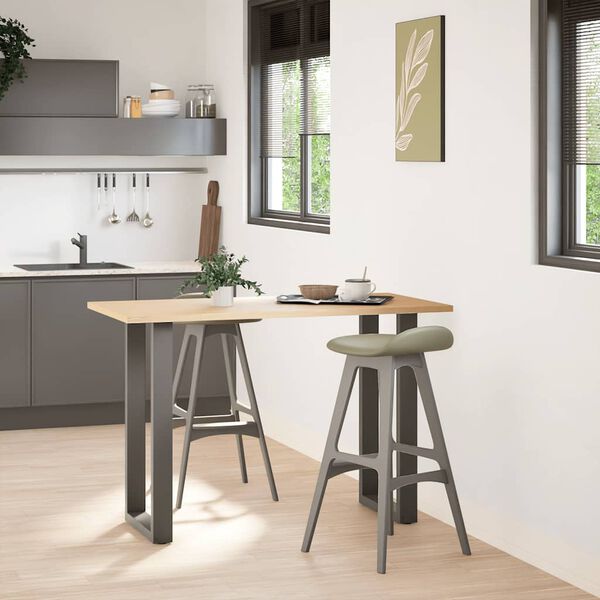 vidaXL Noge za barsko mizo v obliki črke U 2 kosa antracit 40 x (90-91) cm jeklo