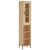 vidaXL Visoka omara sonoma hrast 34,5x34x180 cm inženirski les
