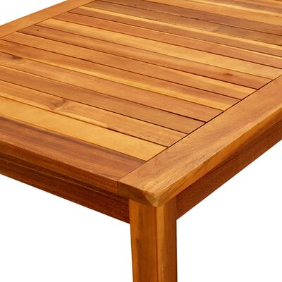 vidaXL Vrtna klubska mizica 110x60x45 cm trden akacijev les