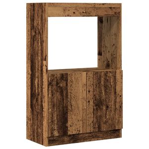 vidaXL Visoka omara starinski les 63x33x100 cm inženirski les