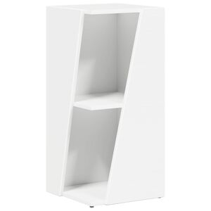 vidaXL Stranski polic 33 x 32 x 70,5 cm Inženirski les Bela