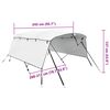 vidaXL Bimini tenda s 4 loki in stranicami 243x(200-213)x137 cm