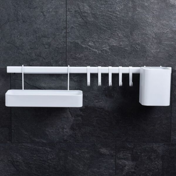 Excellent Houseware 8-delni kuhinjski organizator črn