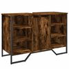 vidaXL Omarica za umivalnik dimljeni hrast 91x35x60 cm inženirski les