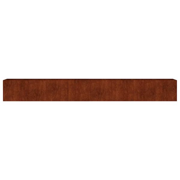 vidaXL Vrtna visoka greda 360x40x40 cm corten jeklo
