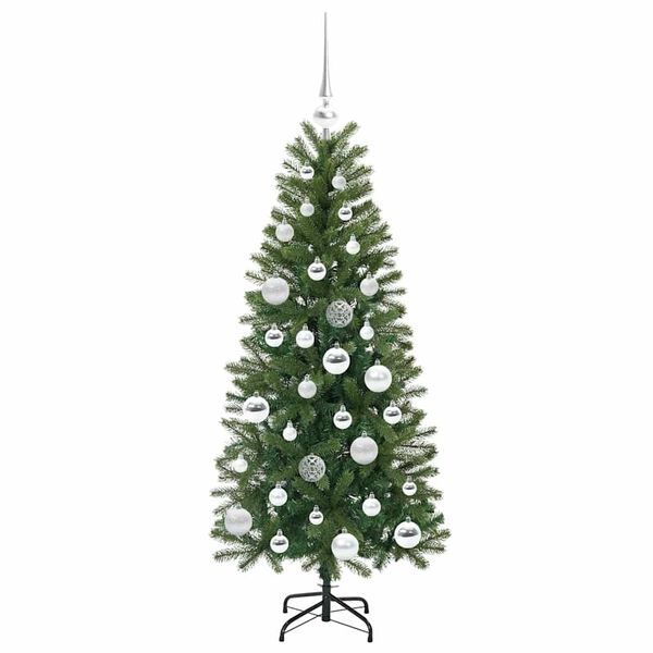 vidaXL Umestno božično drevo med 150 LED Zelena 120 cm PE in PVC