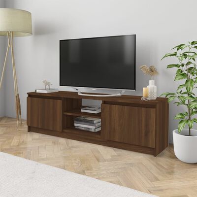 vidaXL TV omarica rjavi hrast 120x30x35,5 cm konstruiran les
