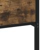 vidaXL Kovinski posteljni okvir brez vzmetnice dimljen hrast 183x213cm