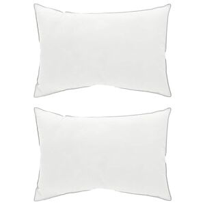 vidaXL Vzglavnik 2 kos 40 x 60 cm Avstralska volna Bela