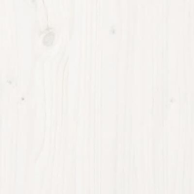 vidaXL Izvlečna dnevna postelja bela trdna borovina 2x(80x200) cm