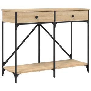 vidaXL Klubska mizica sonoma hrast 100x39x78,5 cm inženirski les