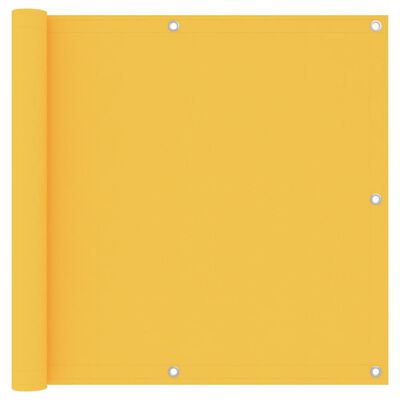 vidaXL Balkonsko platno rumeno 90x600 cm oksford blago